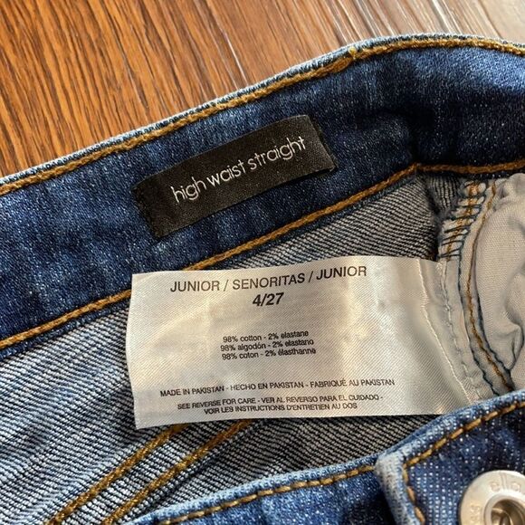 Ella Moss high waist straight size 4/27 jeans, like new, no flaws. 1542-1690 - Picture 7 of 12